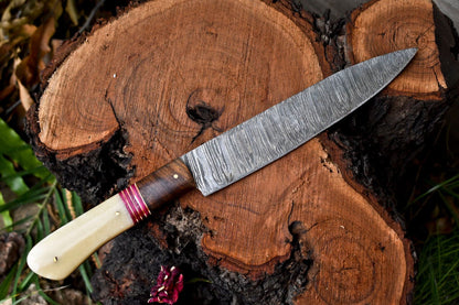 12 Handmade Damascus Steel Chef Knife With Hardwood Handle 1