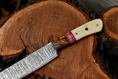 12 Handmade Damascus Steel Chef Knife With Hardwood Handle 2
