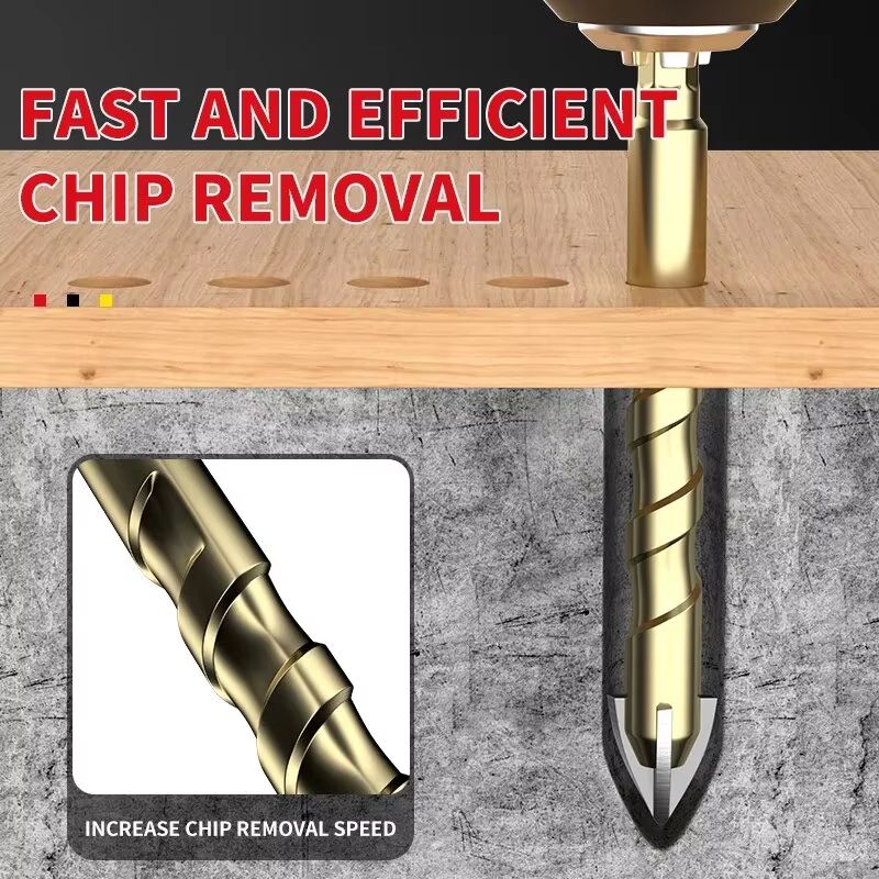 Tungsten Carbide Tile Drill Bit Set  312mm Cross Hex Hard Alloy Bits For Glass Ceramic  Concrete 4