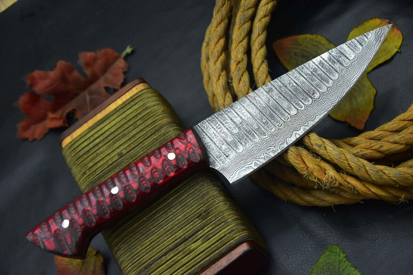 Luxury Handmade Damascus Chef Knife  Hardwood Handle Professional Knife 2