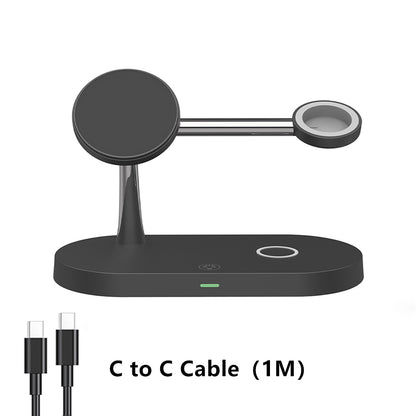 Charging Station for iPhone, Magnetic Wireless Charger, Apple Watch, AirPods Pro