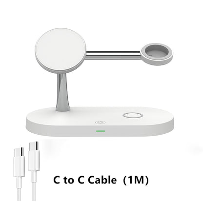 Charging Station for iPhone, Magnetic Wireless Charger, Apple Watch, AirPods Pro