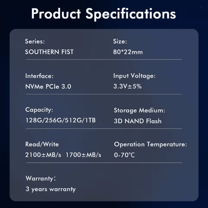 Huadisk NVMe M2 PCIe Gen3 SSD High Speed Internal Solid State Drive For Laptops And Desktops 3