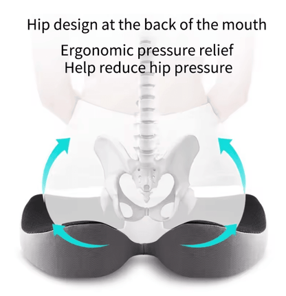 OrthoEase Memory Foam Seat Cushion For Tailbone And Sciatica Pain Relief 2