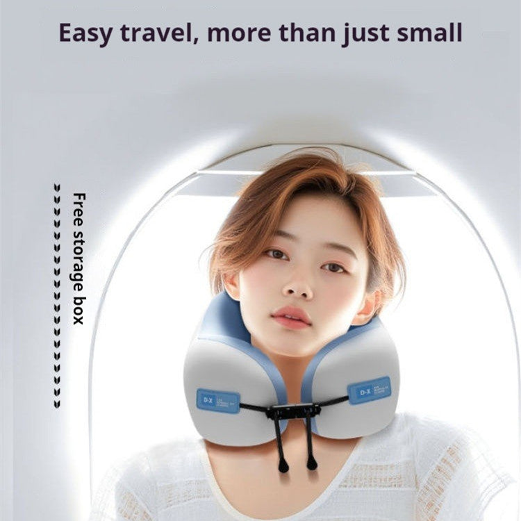 Soft Travel Pillow Massage Neck Pillow, U Shaped Memory Foam Neck Pillows, Sleeping Airplane Pillow Cervical Healthcare