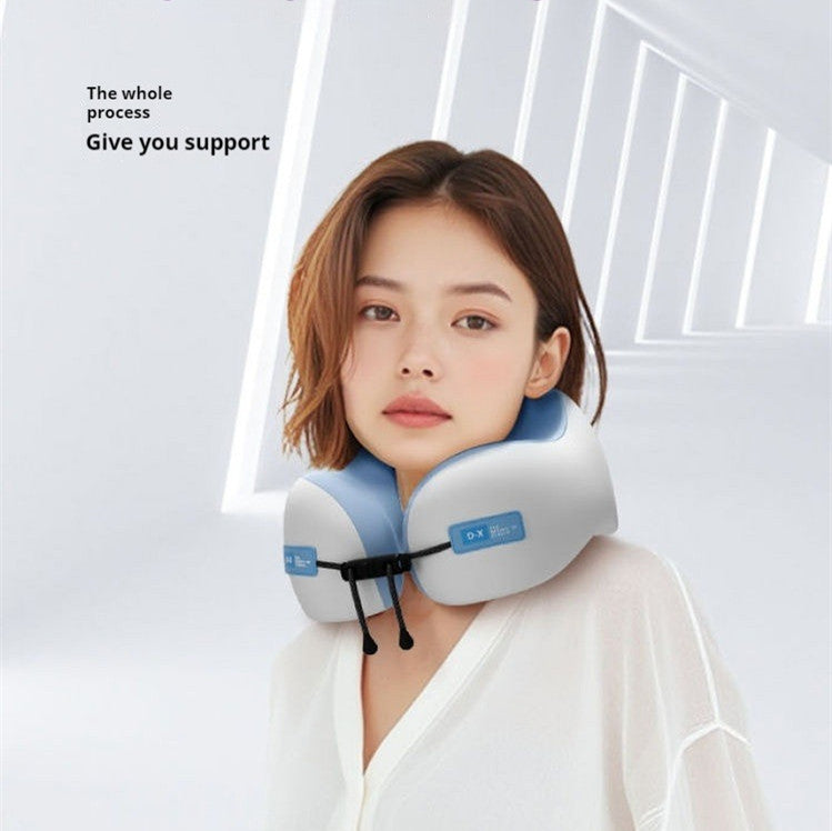 Soft Travel Pillow Massage Neck Pillow, U Shaped Memory Foam Neck Pillows, Sleeping Airplane Pillow Cervical Healthcare