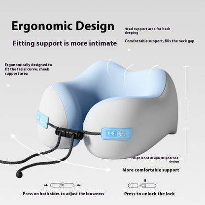 Soft Travel Pillow Massage Neck Pillow, U Shaped Memory Foam Neck Pillows, Sleeping Airplane Pillow Cervical Healthcare