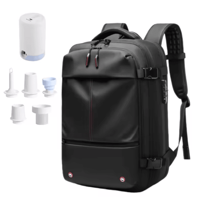 AirPack Expandable Travel Laptop Backpack For Men With Vacuum Compression Design 4