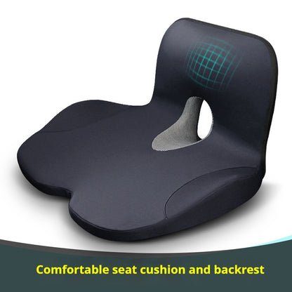 Memory Foam L-Shaped Office Chair Seat Cushion, Anti-Slip Cushion, Pressure-Reducing Hip and Waist Support