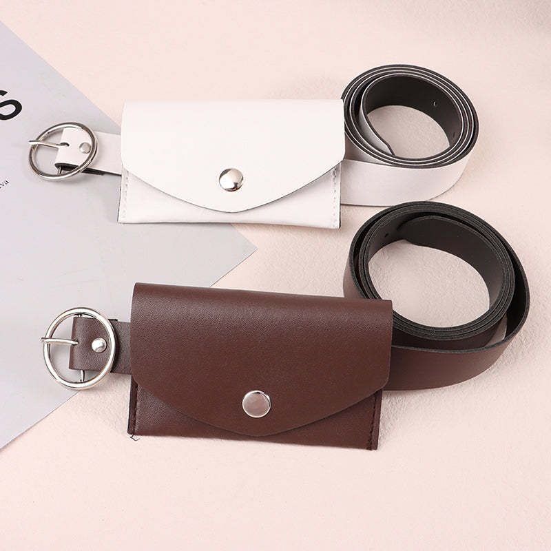 Ladies Decorative Belt, Waist Pack Adjustable, Metal Buckle Wallet Pouch, Stylish Waist Belt for Salesperson,Daily Use