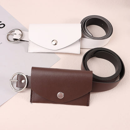 Ladies Decorative Belt, Waist Pack Adjustable, Metal Buckle Wallet Pouch, Stylish Waist Belt for Salesperson,Daily Use