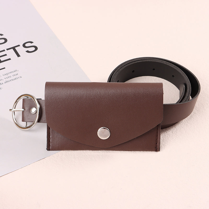 Ladies Decorative Belt, Waist Pack Adjustable, Metal Buckle Wallet Pouch, Stylish Waist Belt for Salesperson,Daily Use
