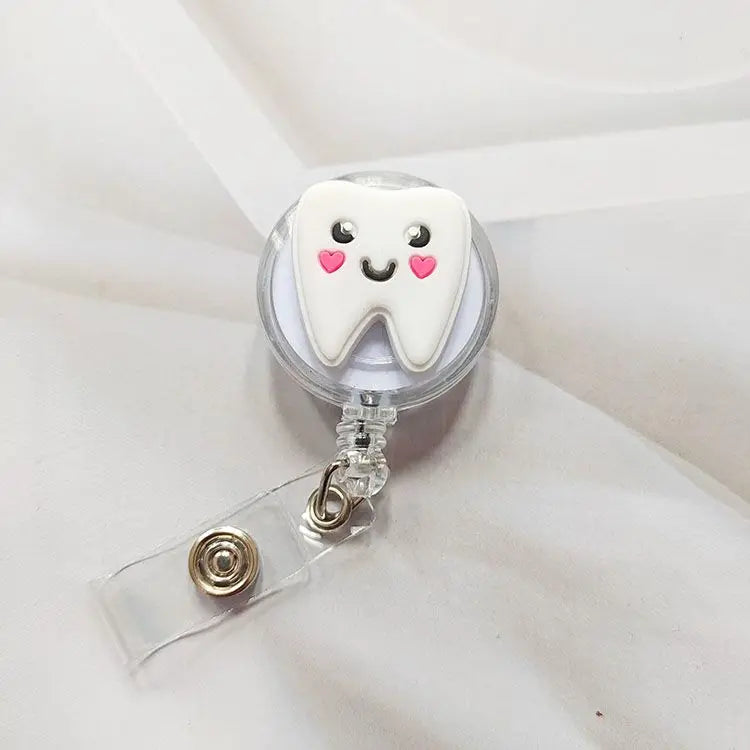 Creative Cartoon Nurse ID Badge Clip Retractable Reel Easy Pull Clip Set For Medical Professionals  16