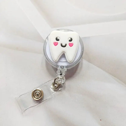 Creative Cartoon Nurse ID Badge Clip Retractable Reel Easy Pull Clip Set For Medical Professionals  16
