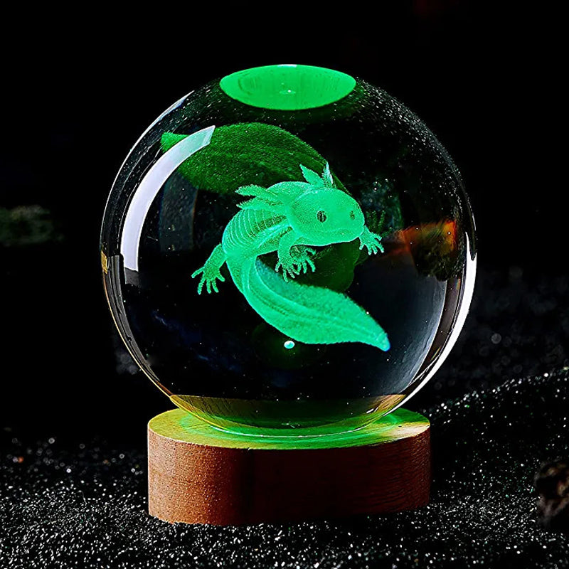 Personalized Laser Engraved Crystal Ball Coloured Night Light Unique Gift For Wife Girlfriend Home  1