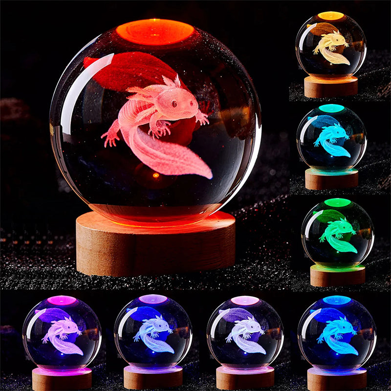 Personalized Laser Engraved Crystal Ball Coloured Night Light Unique Gift For Wife Girlfriend Home  2