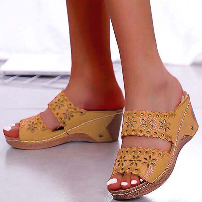Platform Shoes Woman Summer Sandals Shoes Women Slip On Walking Shoes Wedge Womens Sandals Retro Wo 3