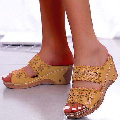 Platform Shoes Woman Summer Sandals Shoes Women Slip On Walking Shoes Wedge Womens Sandals Retro Wo 3
