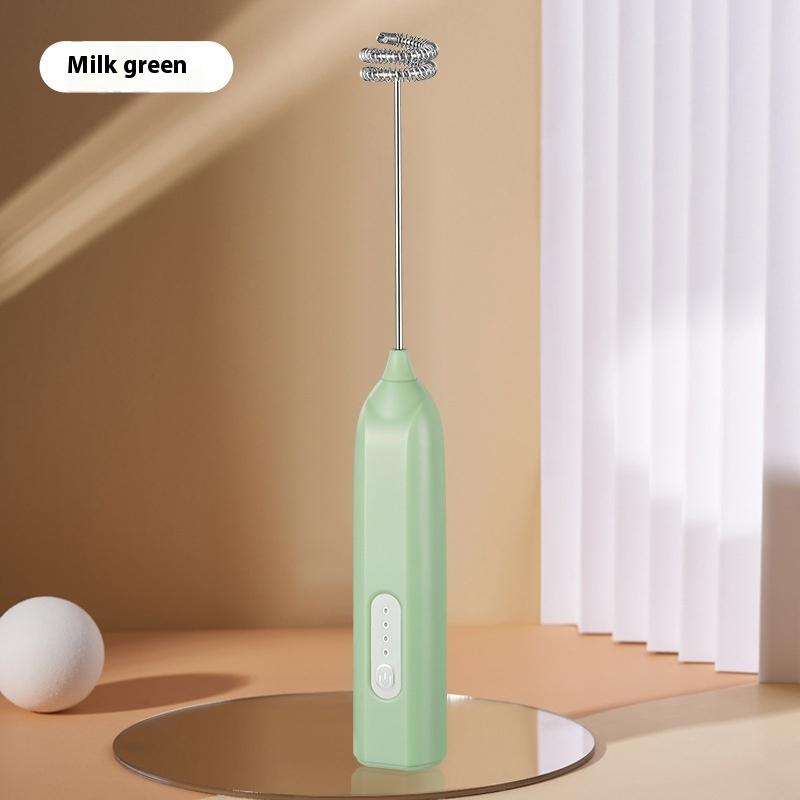Milk Frother Coffee Foamer, Wireless Electric Whisk, Hot Chocolate Mini Mixer for Latte, Cappuccino