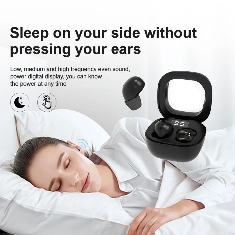 Invisible Wireless Bluetooth Earbuds With Noise Cancelling And Microphone 2