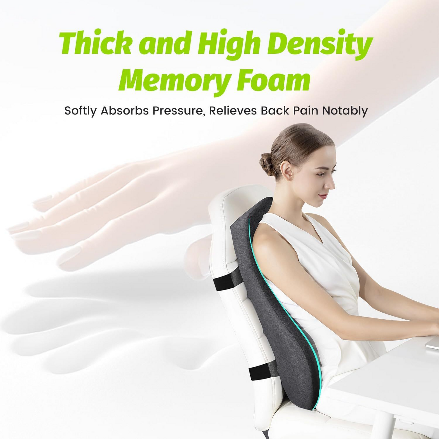 Comfortable Lumbar Back Support Cushion Breathable Lumbar Pillow For Office Chair Recliner Chair Su 2