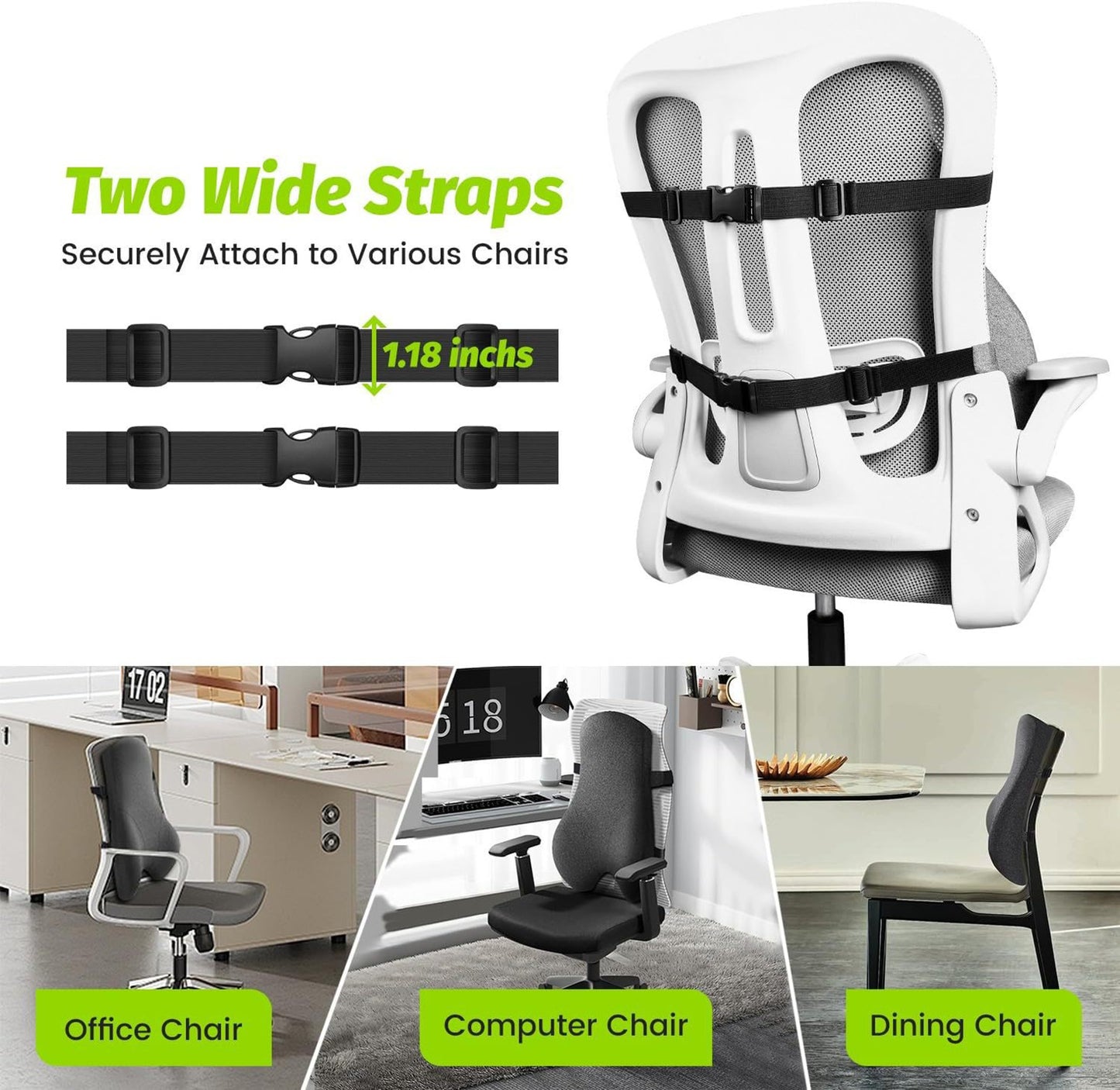 Comfortable Lumbar Back Support Cushion Breathable Lumbar Pillow For Office Chair Recliner Chair Su 5