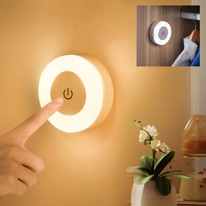 Portable USB Rechargeable LED Night Light, for Bedroom, Living Room, Home Decor Lamps and Lighting