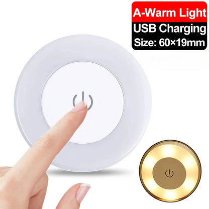 Portable USB Rechargeable LED Night Light, for Bedroom, Living Room, Home Decor Lamps and Lighting