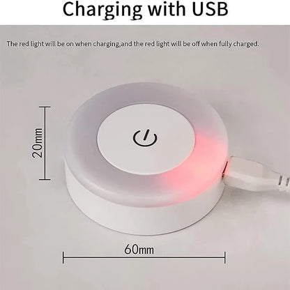 Portable USB Rechargeable LED Night Light, for Bedroom, Living Room, Home Decor Lamps and Lighting