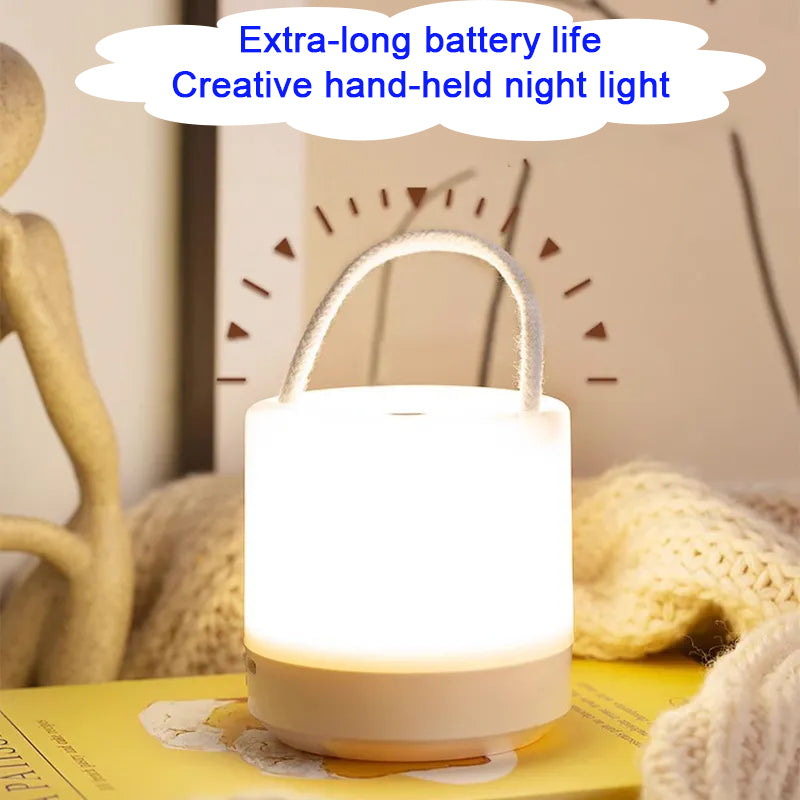USB Rechargeable Table Lamp, Dimmable Night Light, Touch Control, Portable Eye Care Desk Lamp for Home Office