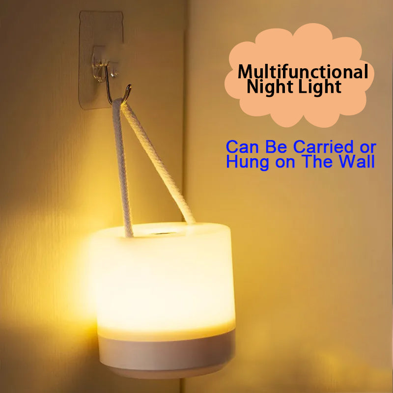 USB Rechargeable Table Lamp, Dimmable Night Light, Touch Control, Portable Eye Care Desk Lamp for Home Office