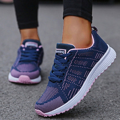 Breathable Women's Sneaker Fashion, Lace Up Vulcanized Shoes, Tenis Feminino Sneakers