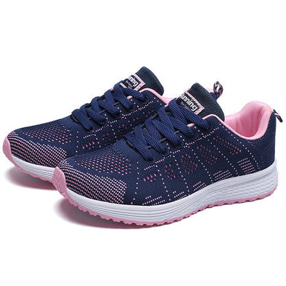 Breathable Womens Sneaker Fashion Lace Up Vulcanized Shoes Tenis Feminino Sneakers 7