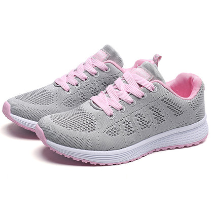 Breathable Womens Sneaker Fashion Lace Up Vulcanized Shoes Tenis Feminino Sneakers 6