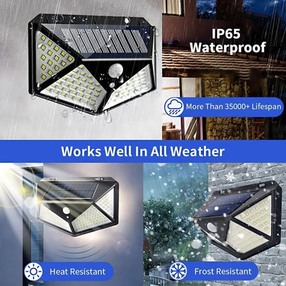 Waterproof Solar Motion Sensor Light For Outdoor Security 1