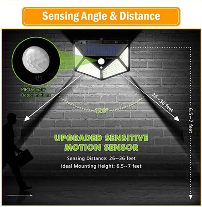 Waterproof Solar Motion Sensor Light For Outdoor Security 4