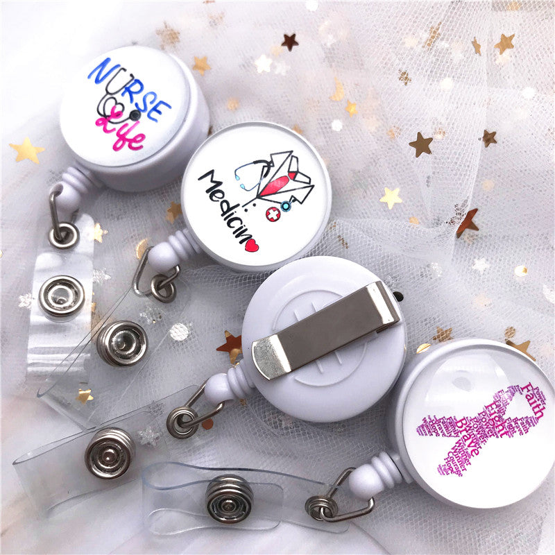 Top Quality, Cute Cartoon Badge Reel, Retractable ID Holder for Nurse, Doctor, Student