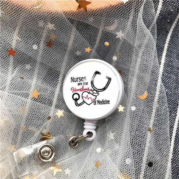 Top Quality, Cute Cartoon Badge Reel, Retractable ID Holder for Nurse, Doctor, Student
