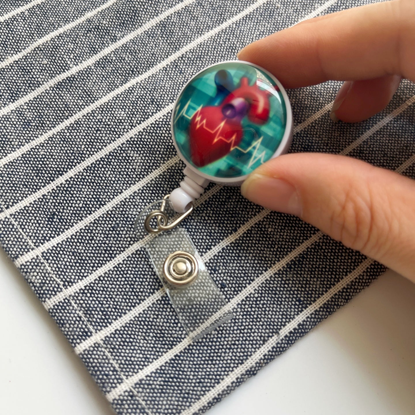 Top Quality, Cute Cartoon Badge Reel, Retractable ID Holder for Nurse, Doctor, Student