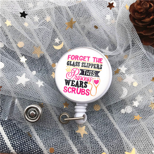 Top Quality, Cute Cartoon Badge Reel, Retractable ID Holder for Nurse, Doctor, Student