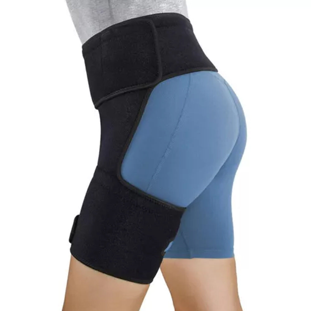 Thigh Compression Sleeve, Hip Brace Wrap for Pain Relief, Hamstring and Groin Support for Sciatica and Strains