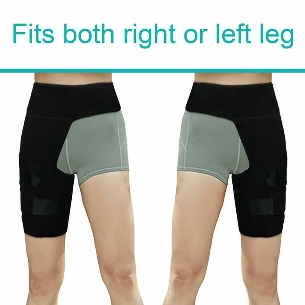 Thigh Compression Sleeve, Hip Brace Wrap for Pain Relief, Hamstring and Groin Support for Sciatica and Strains