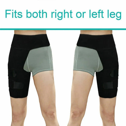 Thigh Compression Sleeve, Hip Brace Wrap for Pain Relief, Hamstring and Groin Support for Sciatica and Strains