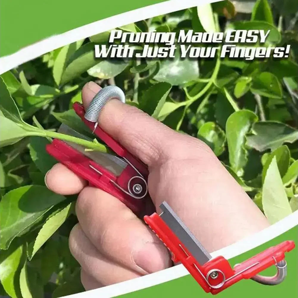 Garden Pruner Fruit Picking Device, Multifunction Thumb Knife Tool, Safe Cutting Blade Rings Finger Protector