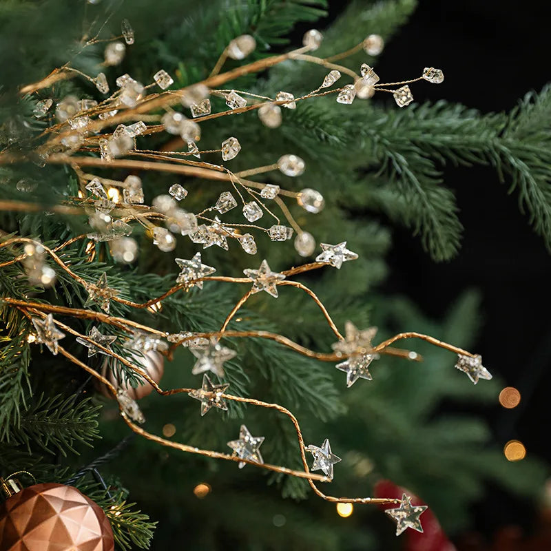 Crystal Bud Branches, DIY Crystal Flower Picks, Christmas Acrylic Beads, Wedding Party Decoration
