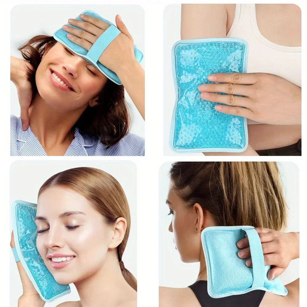 Reusable Hot Cold Gel Ice Pack, Pain and Swelling Relief for Knee, Back, Ankle, Foot, Elbow, Wisdom Tooth, Therapy