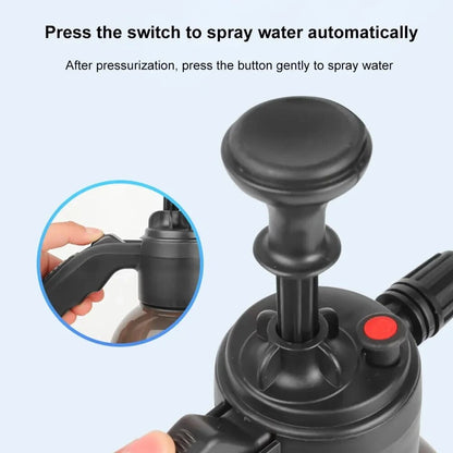 Hand-held Foam Sprayer, Car Wash, Air Pressure Watering Can, Plastic Disinfection, Car Cleaning Tools, Water Bottle