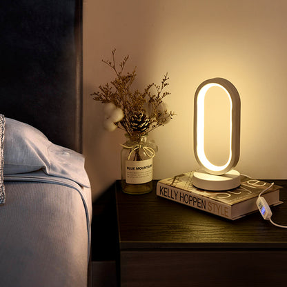 Retro USB Radio Night Light Tri Color Dimmable LED For Bedroom Living Room Study 1