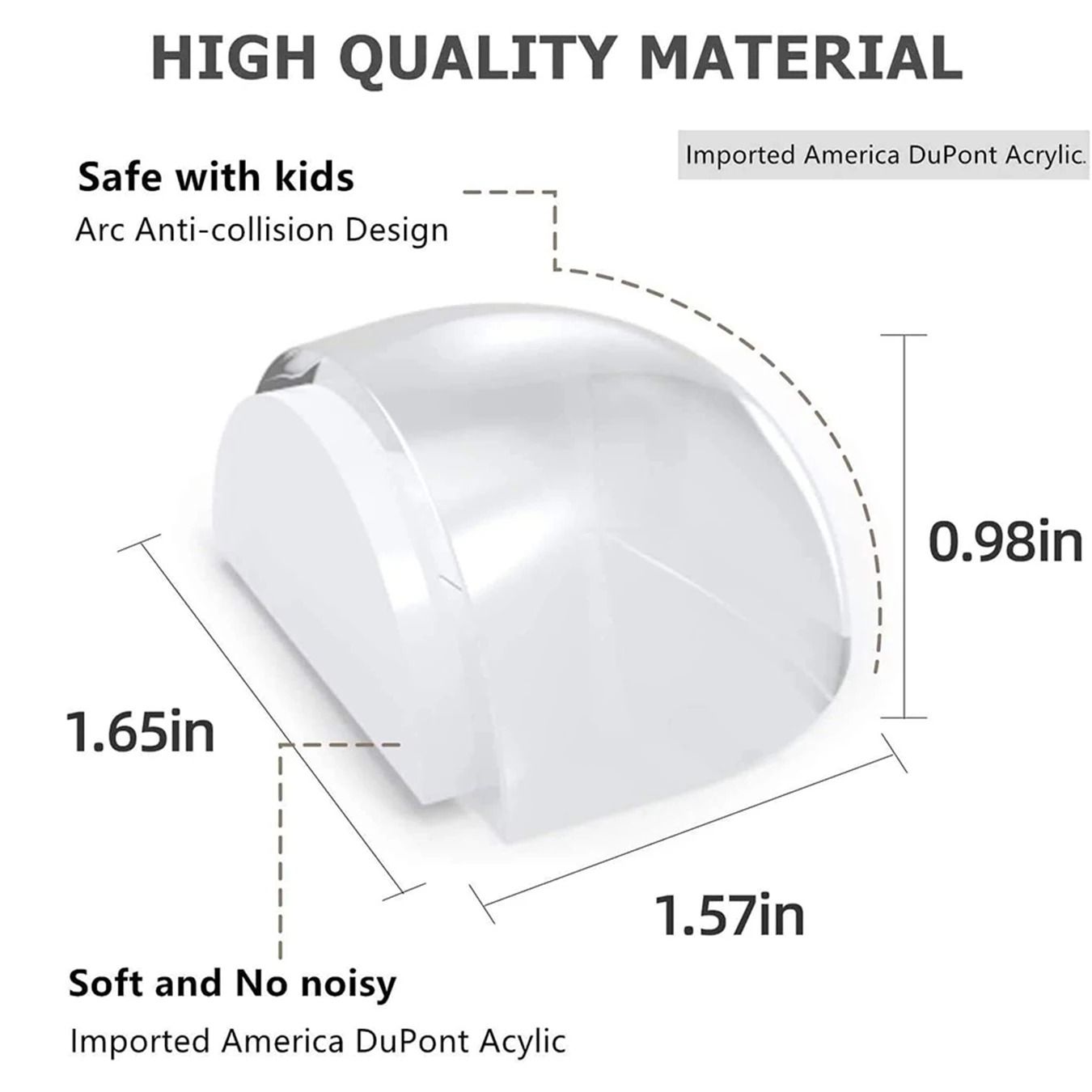 Acrylic Self Adhesive Door Stopper 2