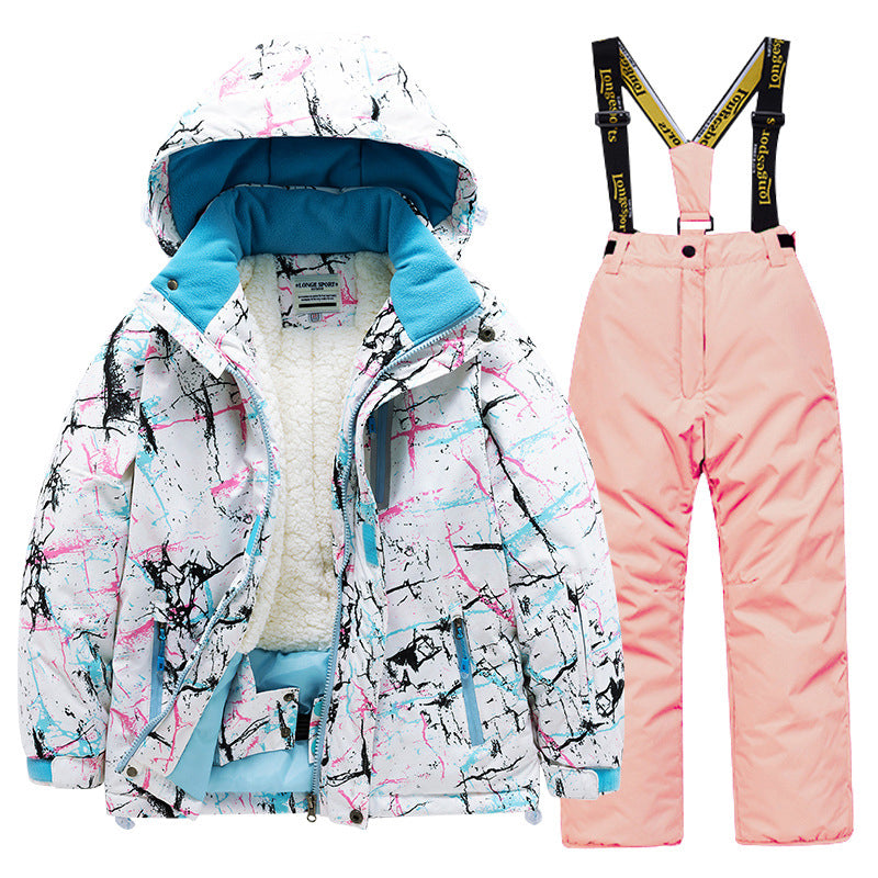 Professional Childrens Ski Suit Set, For Boys And Girls, Warm Parent Child Style For Small Children